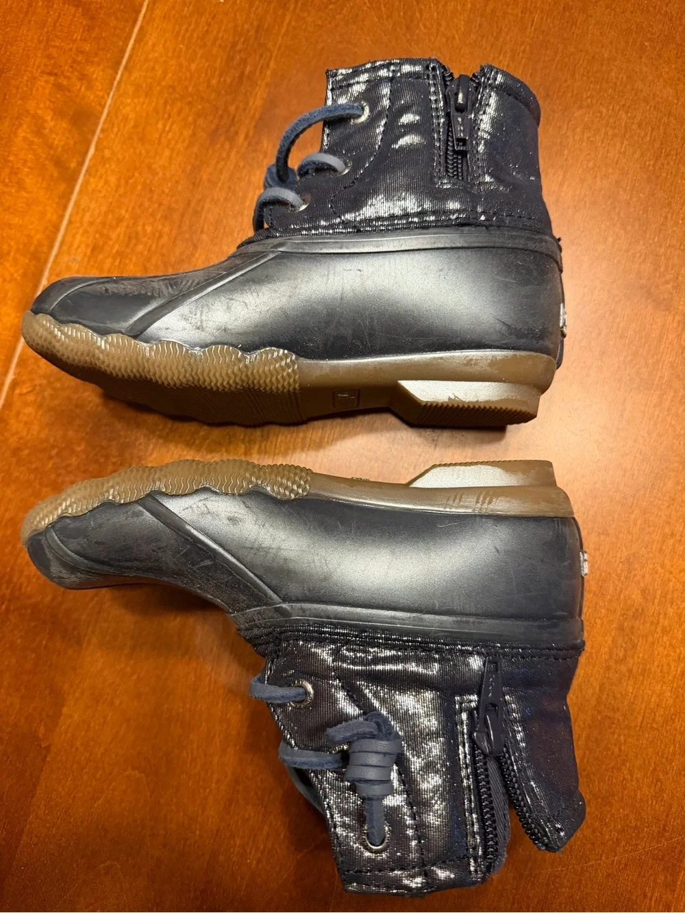 Sperry Kids Navy and Black Duck Rain Boots